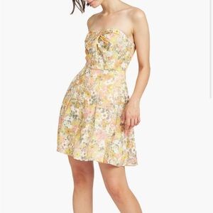 Floral Strapless Dress